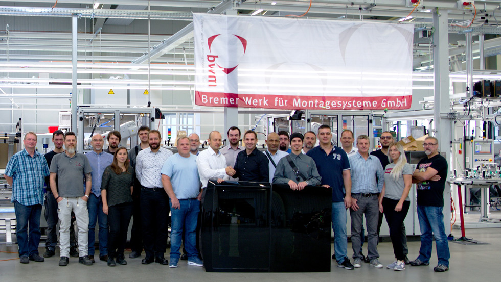 Webasto Montagelinie vom Bremer Werk für Montagetechnick